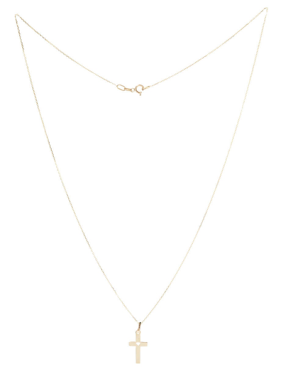 Collar de cruz de oro 14 K Collar de cruz de oro 14 K