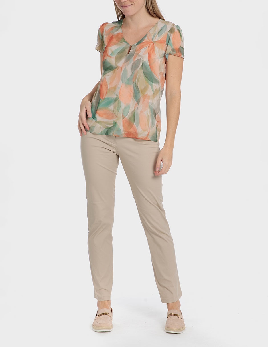 Pantalón chino slim para mujer 3