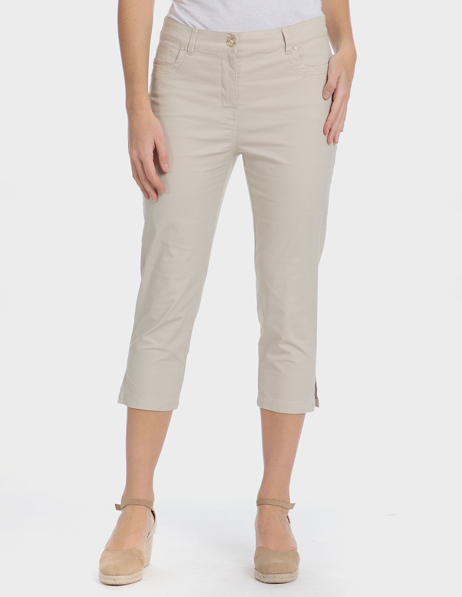 Pantalón capri slim para mujer Pantalón capri slim para mujer