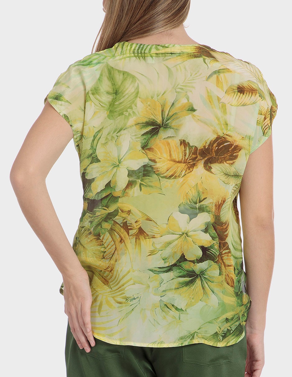 Blusa Punt Roma manga corta para mujer