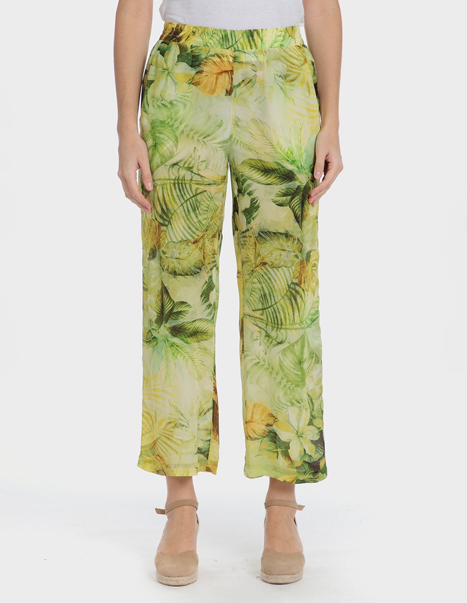 Pantalón coulotte Punt Roma straight para mujer