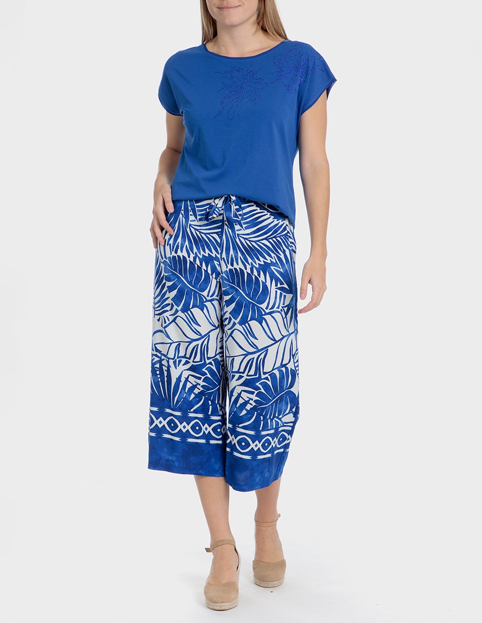 Pantalón relaxed amplio para mujer