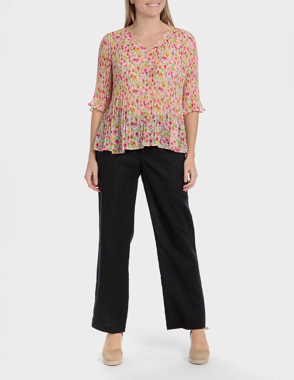 Blusa Punt Roma manga 3/4 para mujer