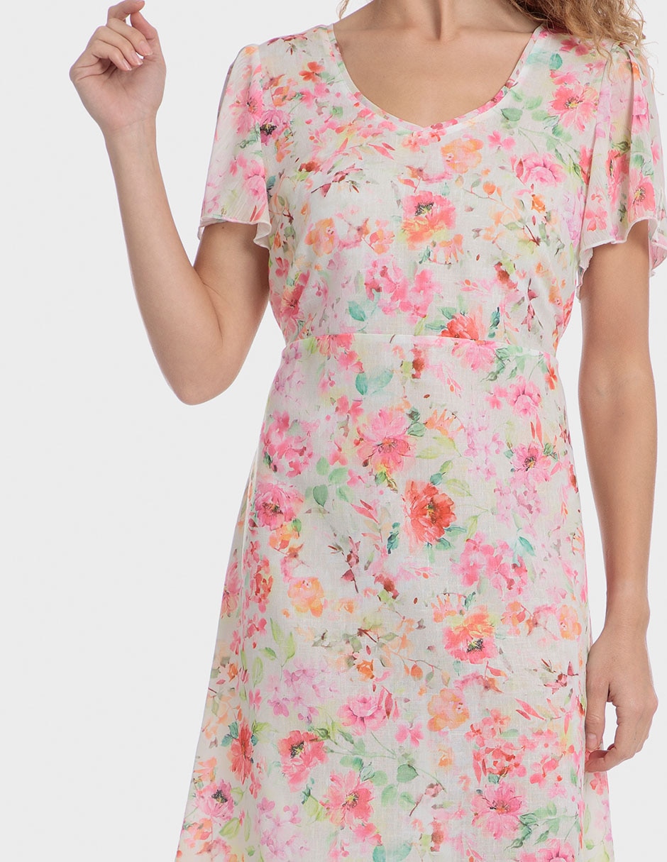 Vestido 3/4 casual Punt Roma para mujer