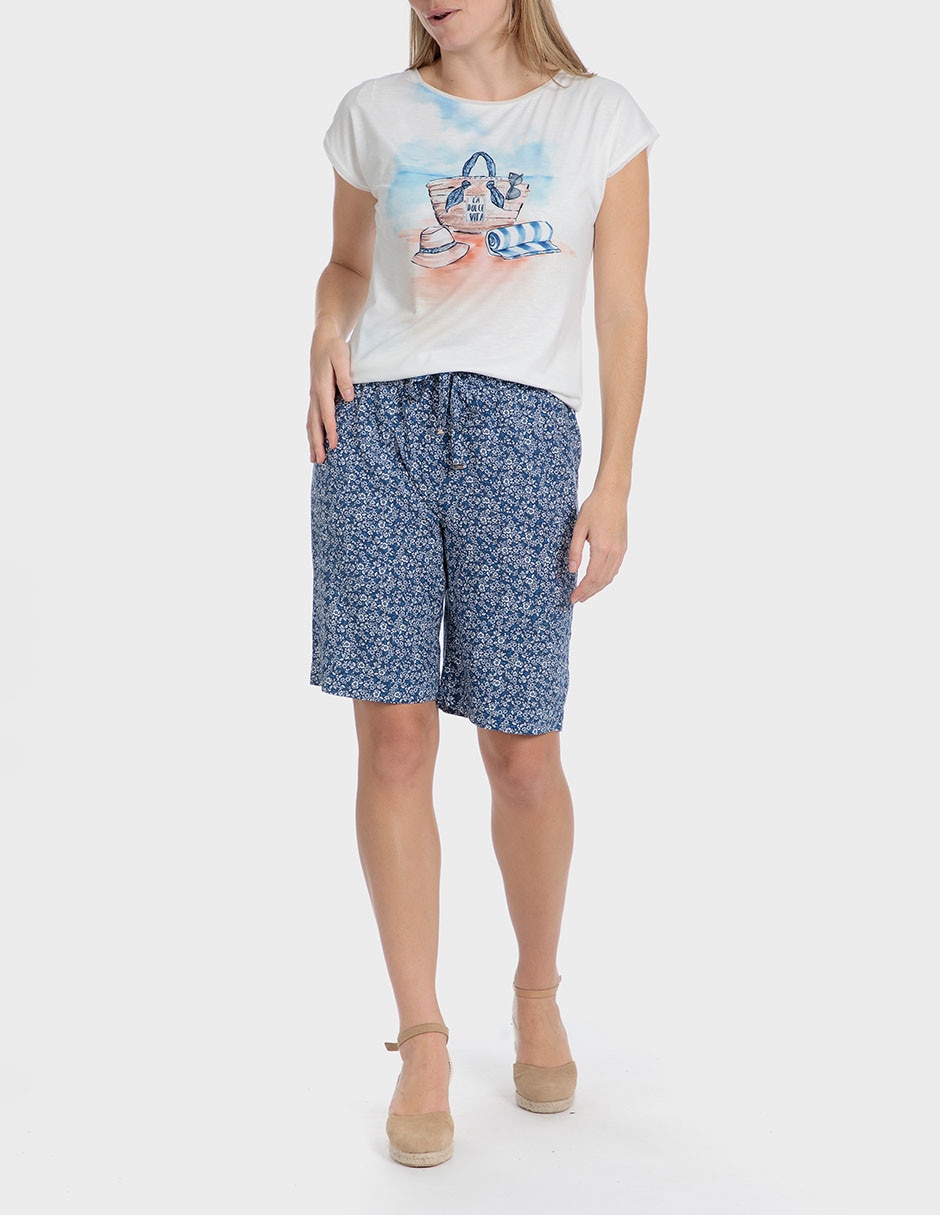 Playera manga corta cuello redondo para mujer 3