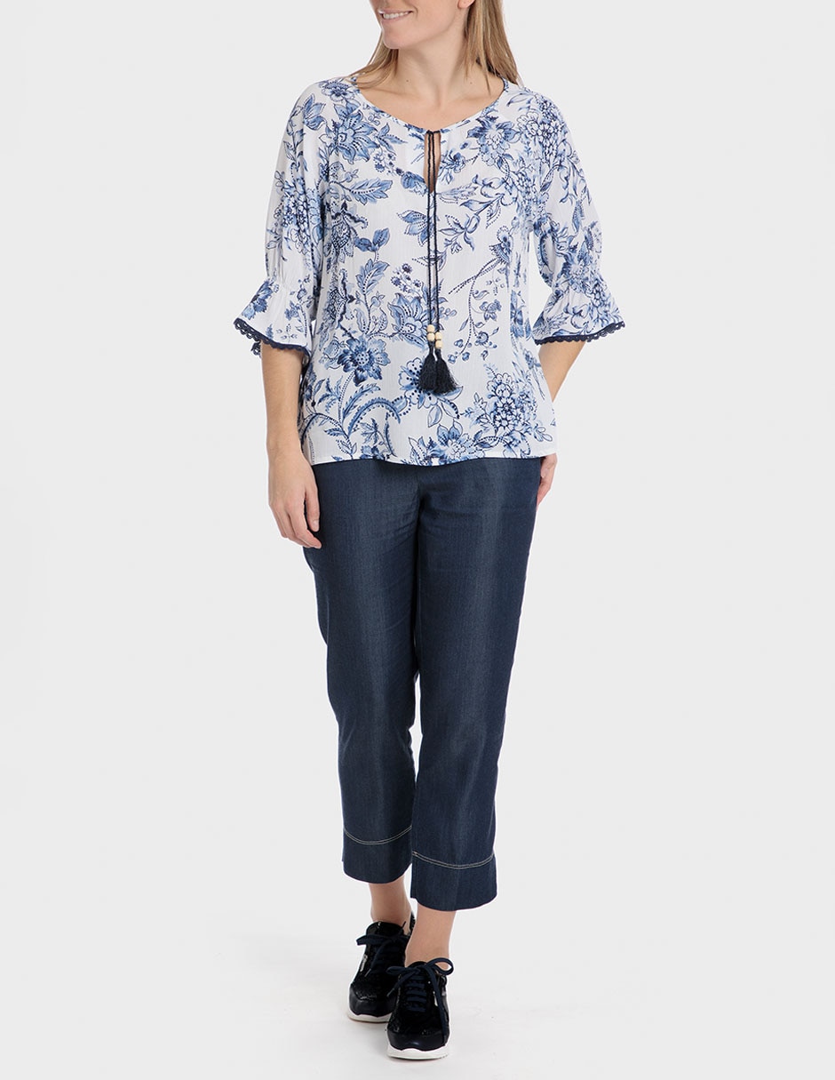 Blusa manga 3/4 para mujer 5