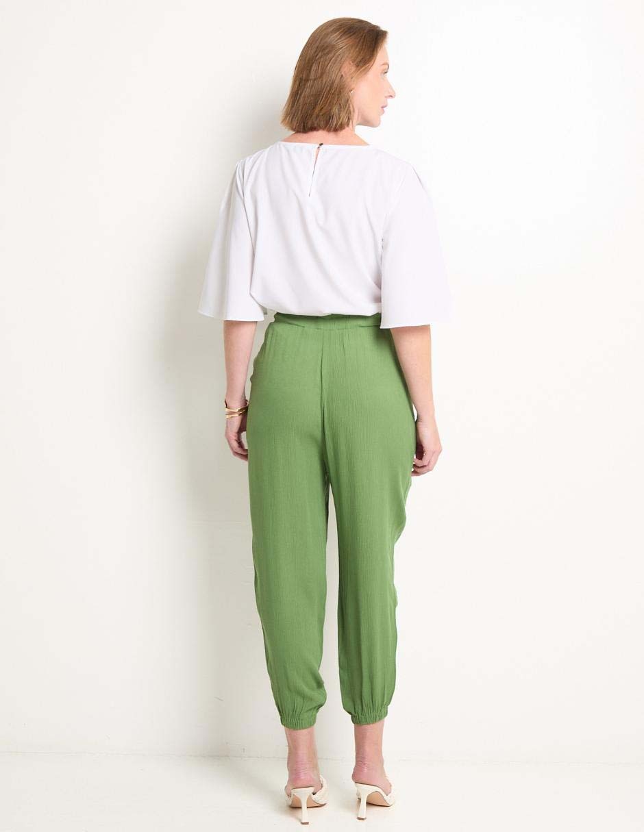 Pantalón capri Punt Roma slim para mujer