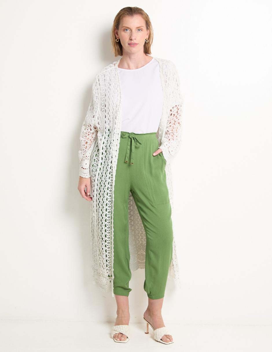 Pantalón capri Punt Roma slim para mujer