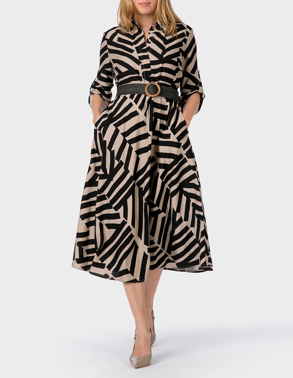 Vestido midi casual para mujer