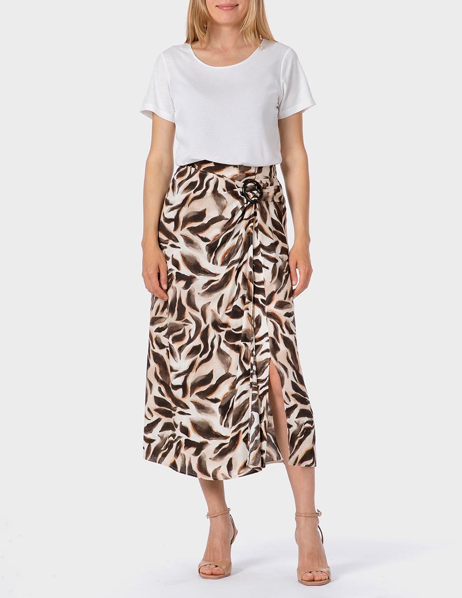 Falda crop a la cintura