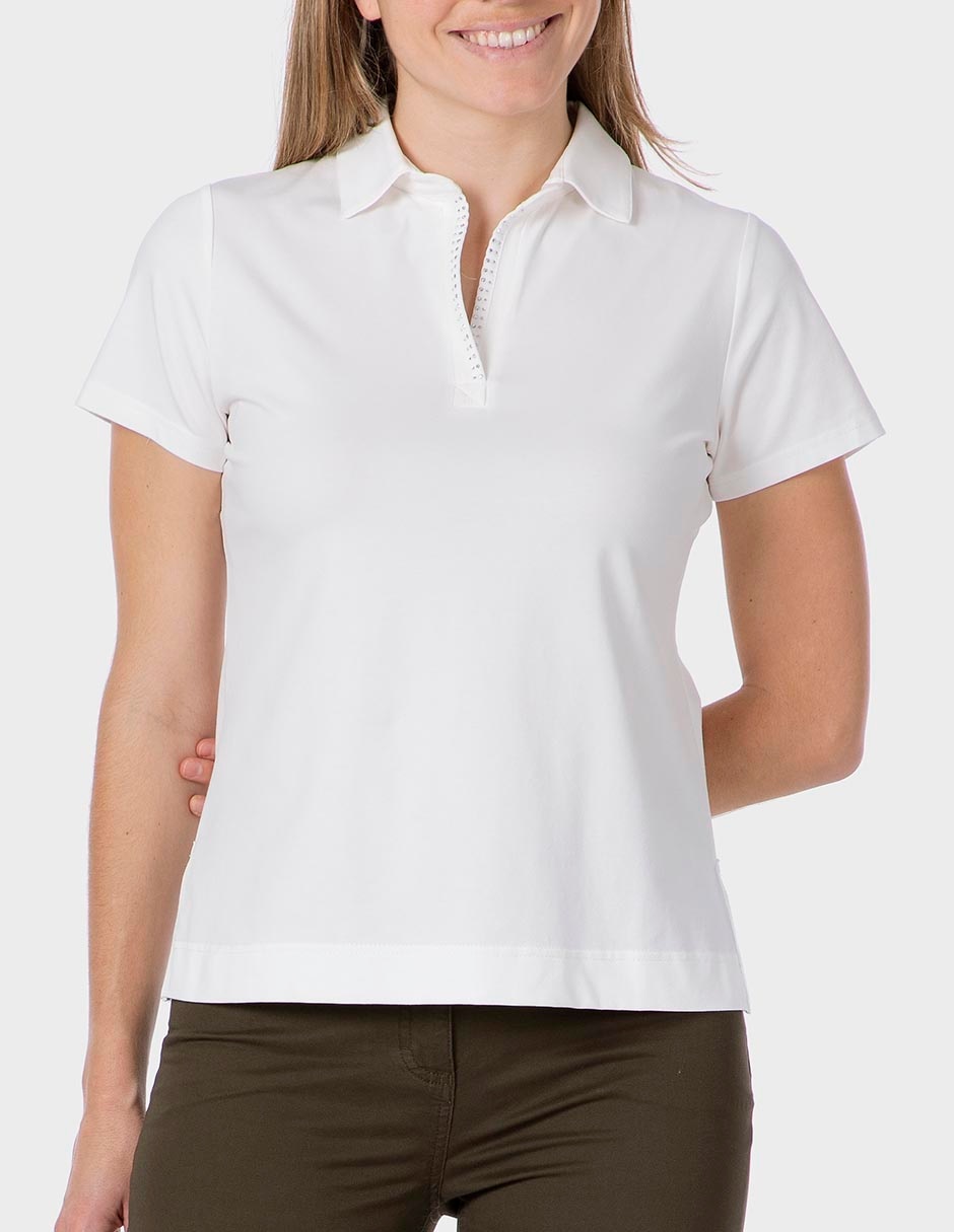 Playera tipo polo para mujer 1