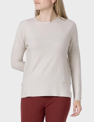 Suéter cuello redondo para mujer