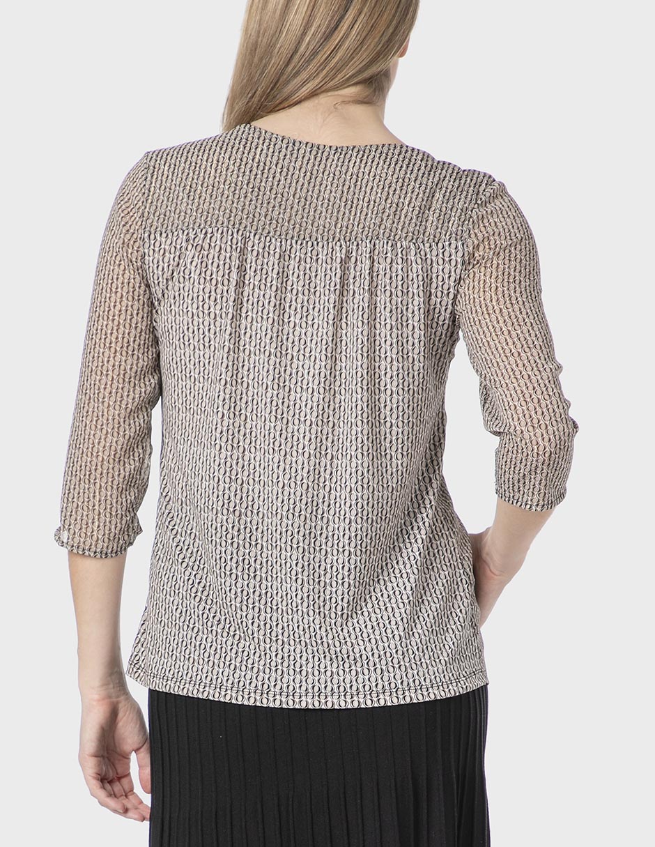 Blusa Punt Roma manga 3/4 para mujer