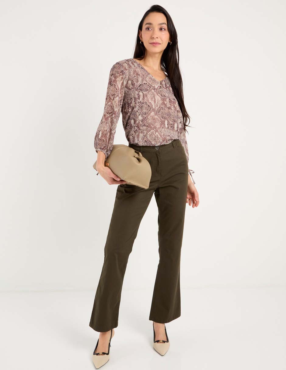 Pantalón acampanado Punt Roma bota para mujer