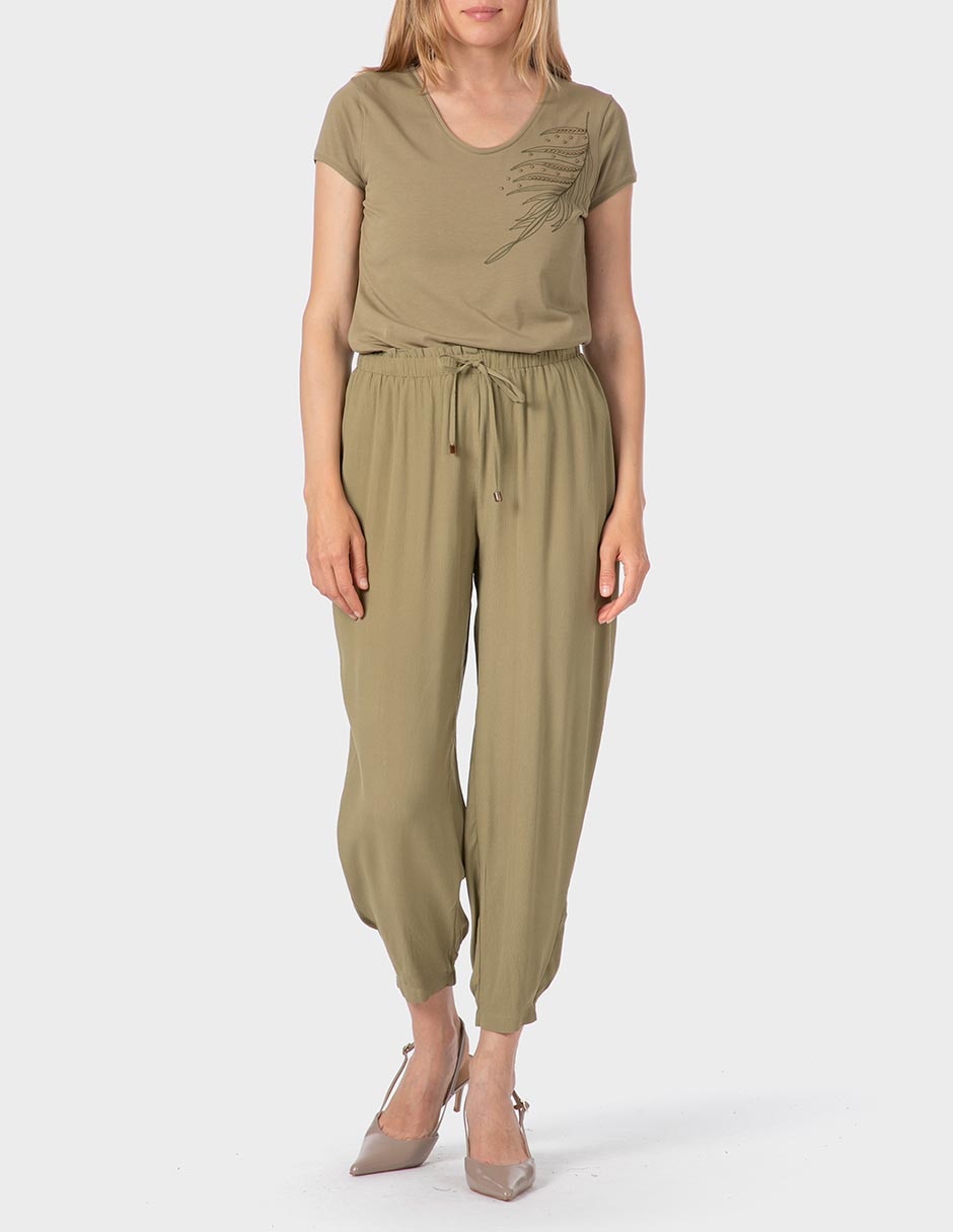 Pantalón jogger amplio para mujer 6