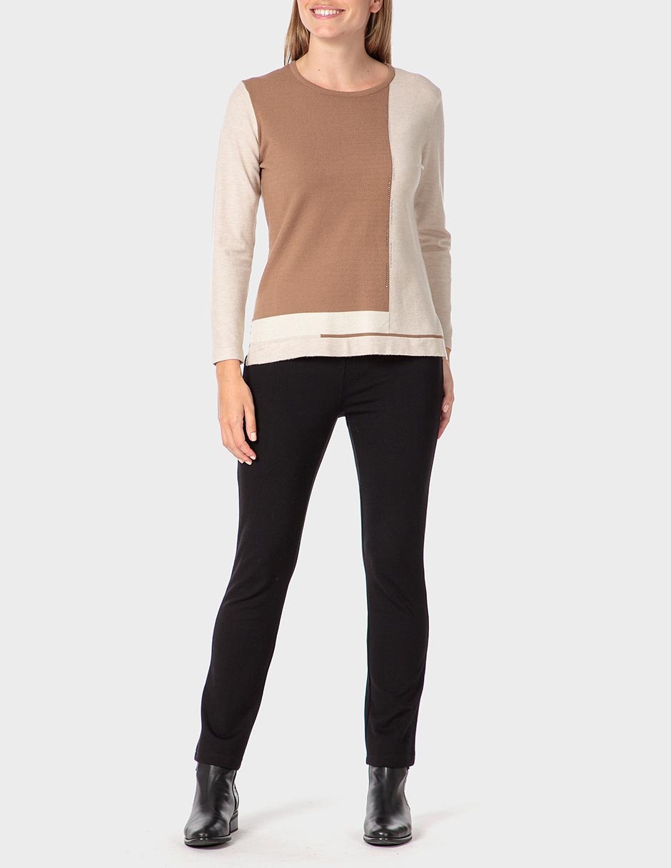 Suéter cuello redondo para mujer 6