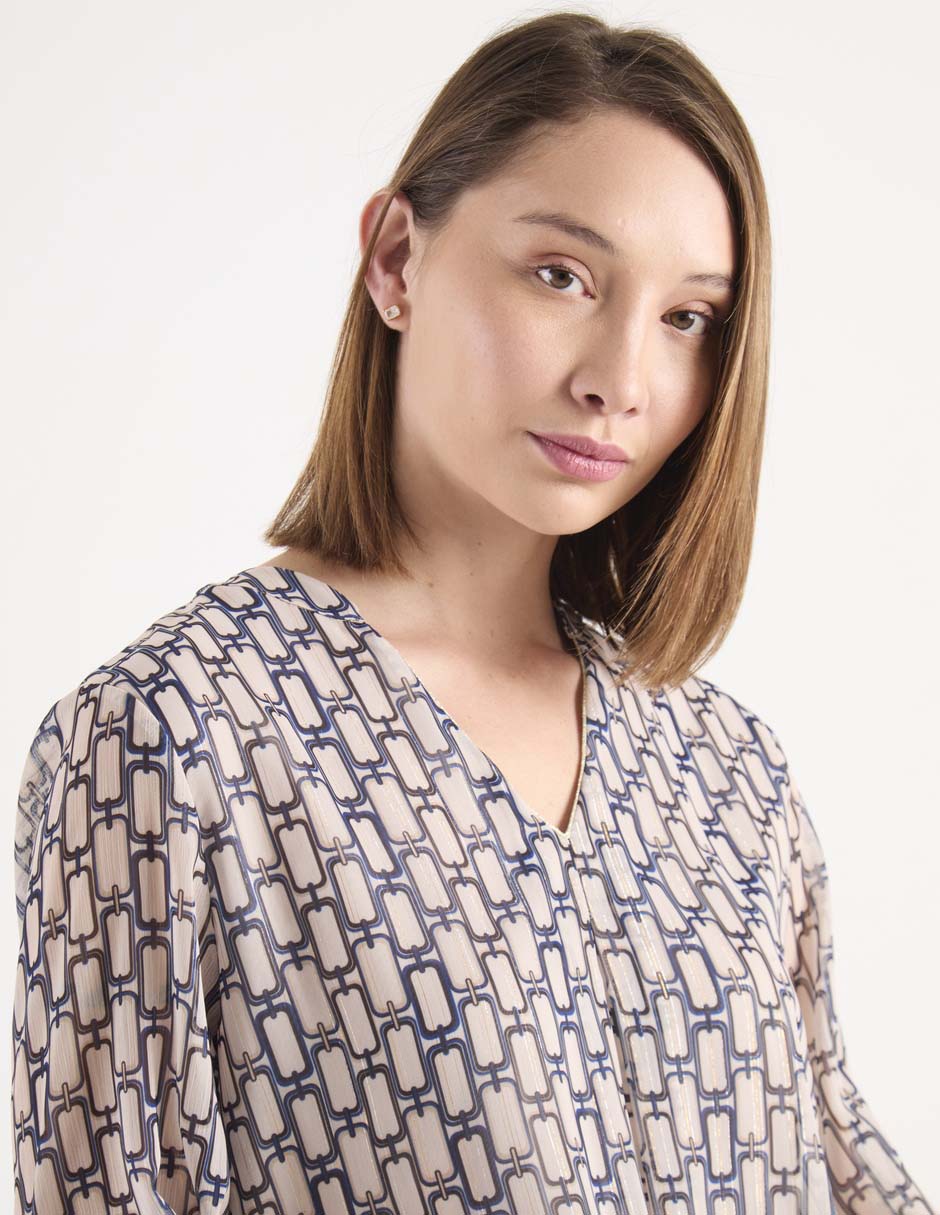 Blusa Punt Roma manga larga para mujer
