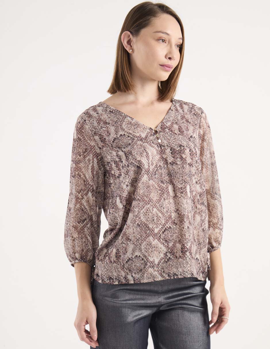 Blusa manga 3/4 para mujer 1