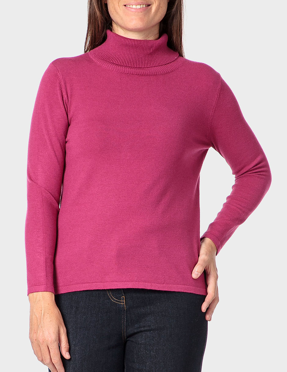 Suéter cuello alto para mujer