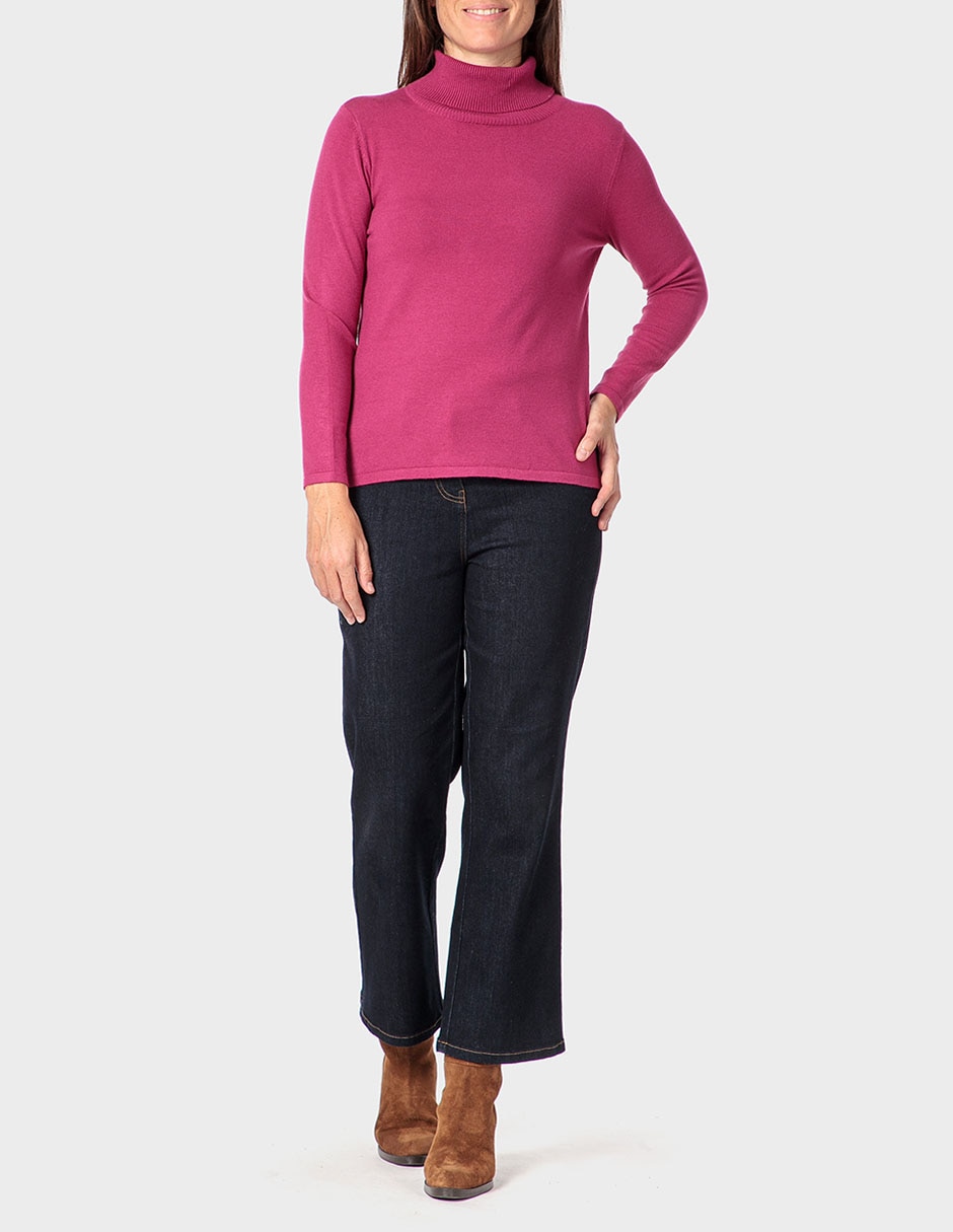 Suéter cuello alto para mujer