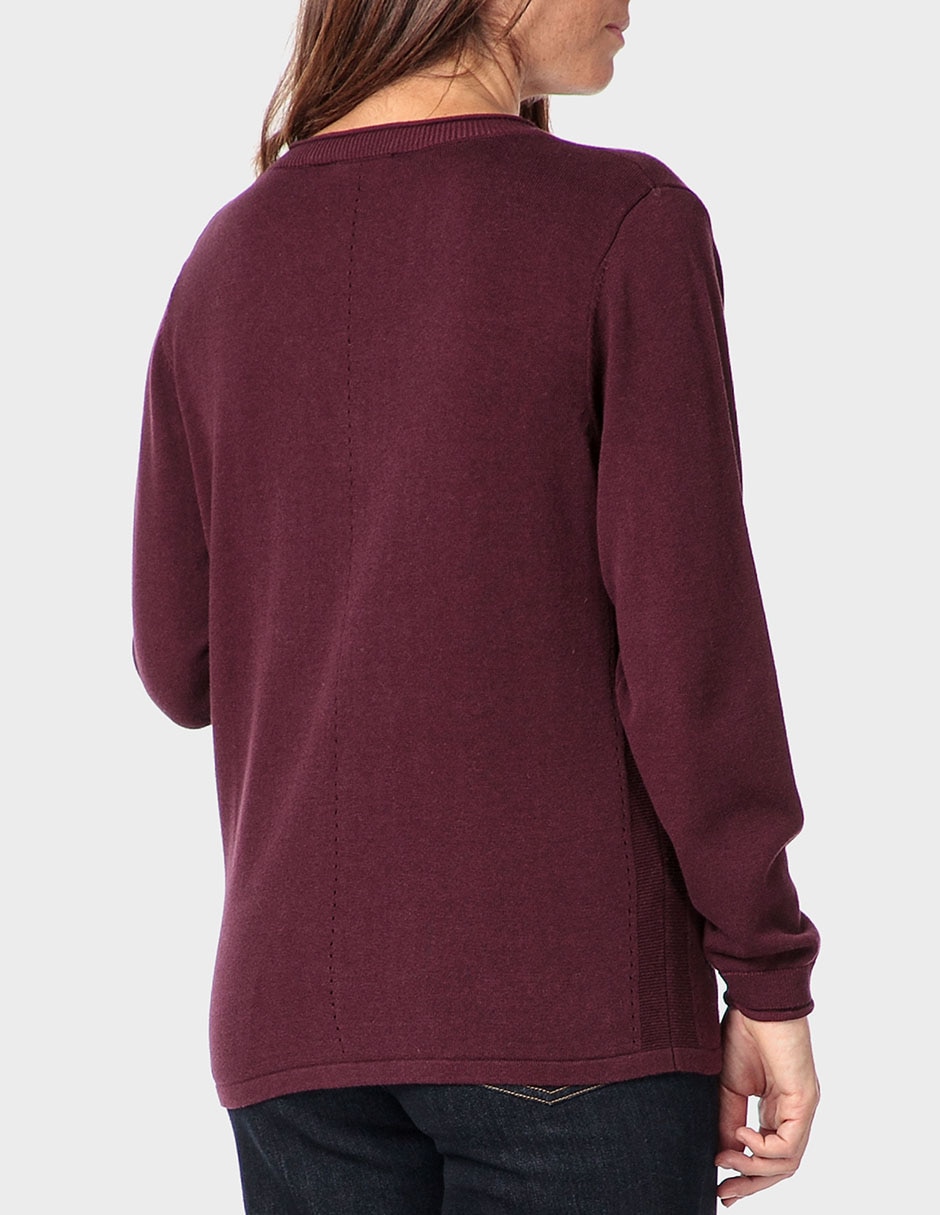 Suéter cuello v para mujer 4
