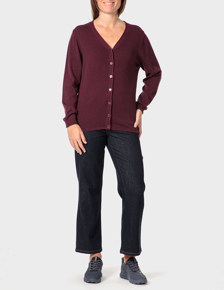 Suéter cuello v para mujer 5