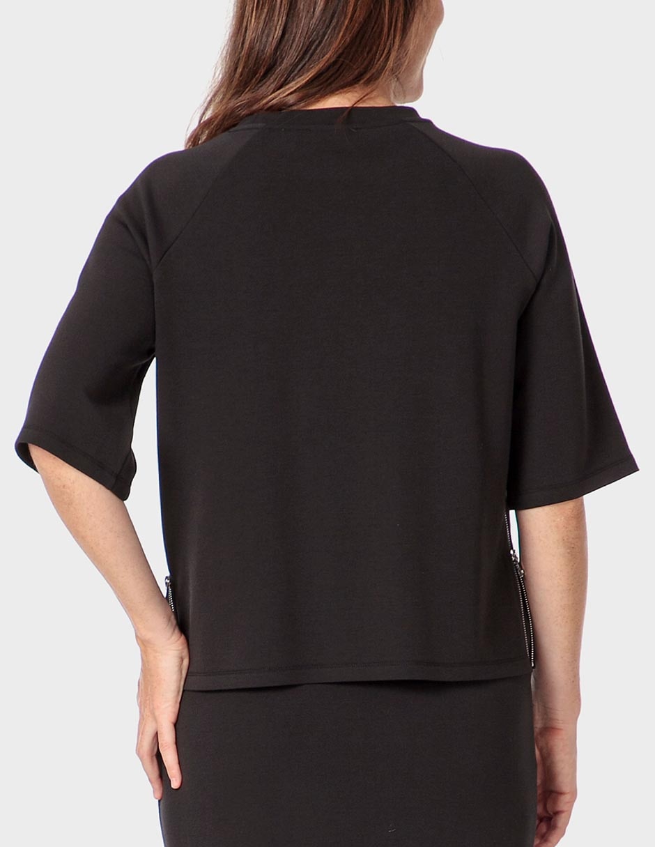 Playera manga corta cuello redondo para mujer 1