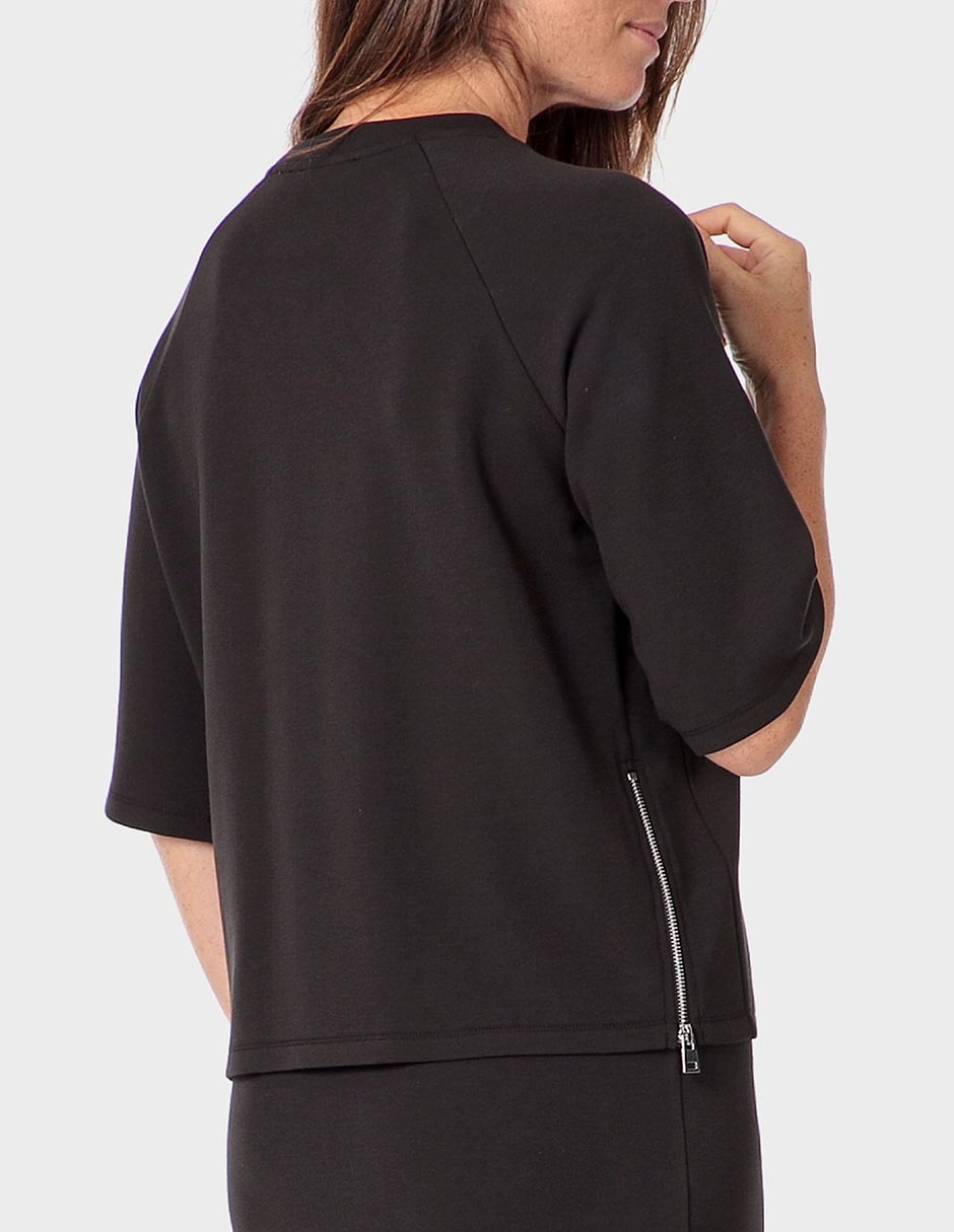 Playera manga corta cuello redondo para mujer 5