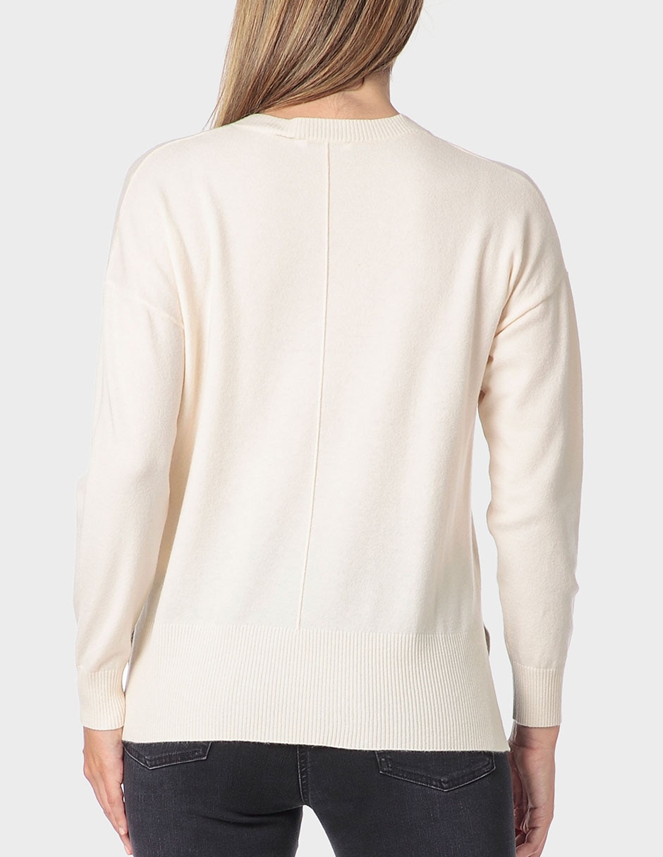 Suéter cuello v para mujer 4
