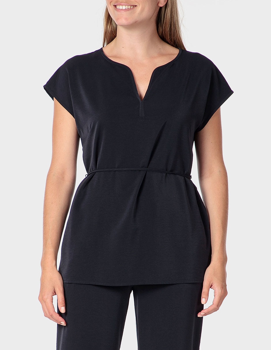 Blusa túnica Punt Roma manga corta para mujer