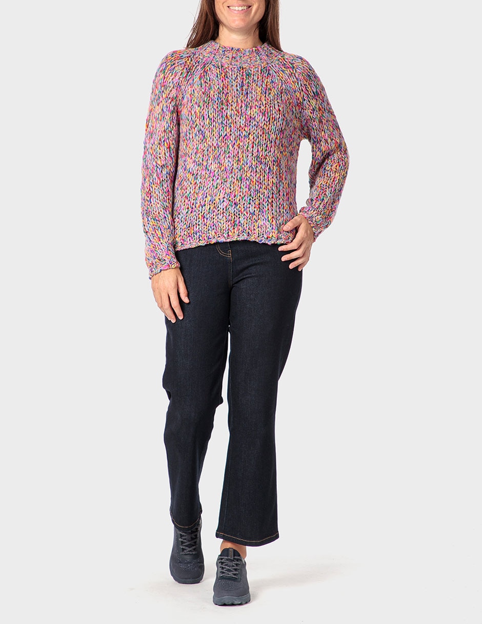 Suéter cuello redondo para mujer
