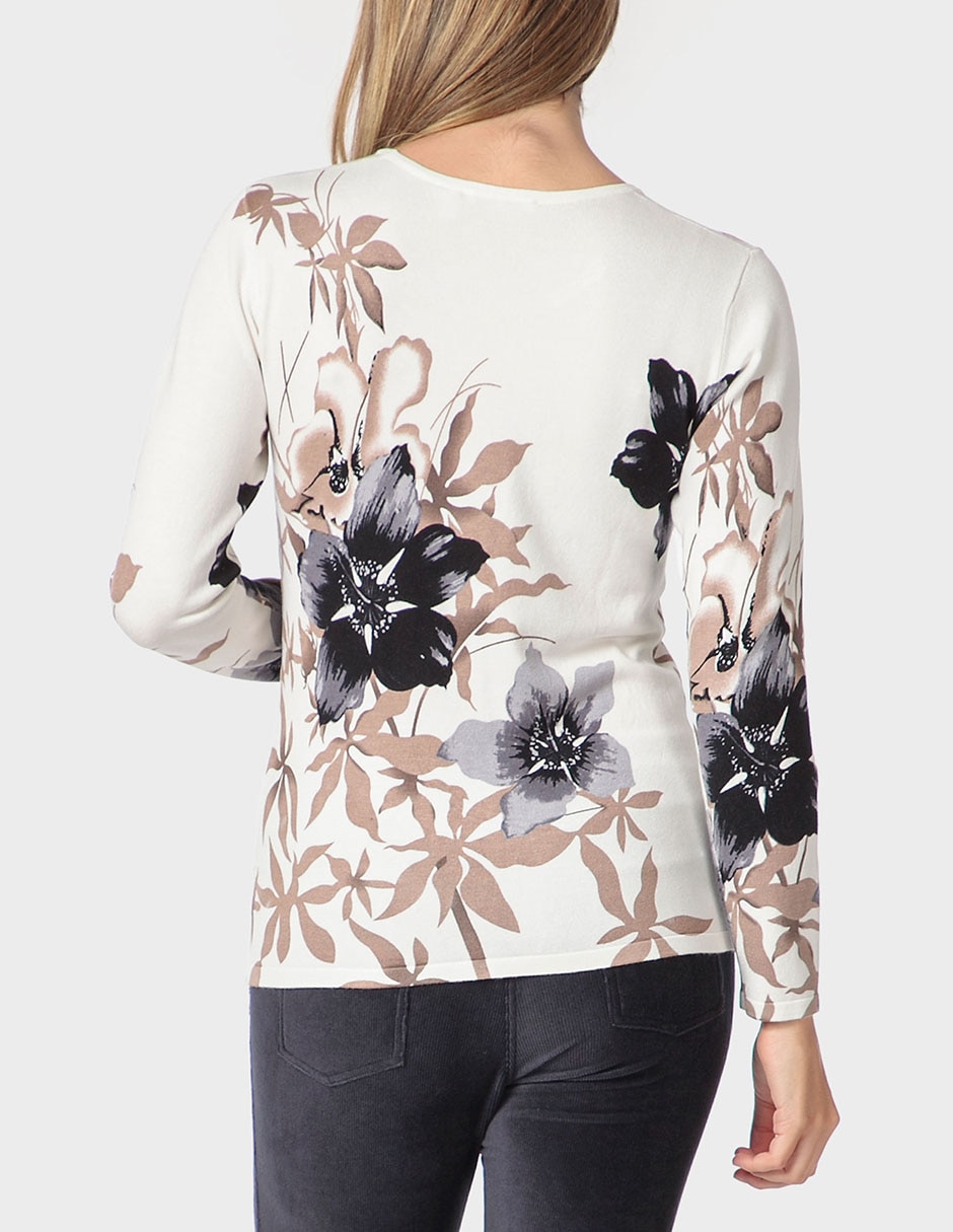 Suéter cuello redondo para mujer 4