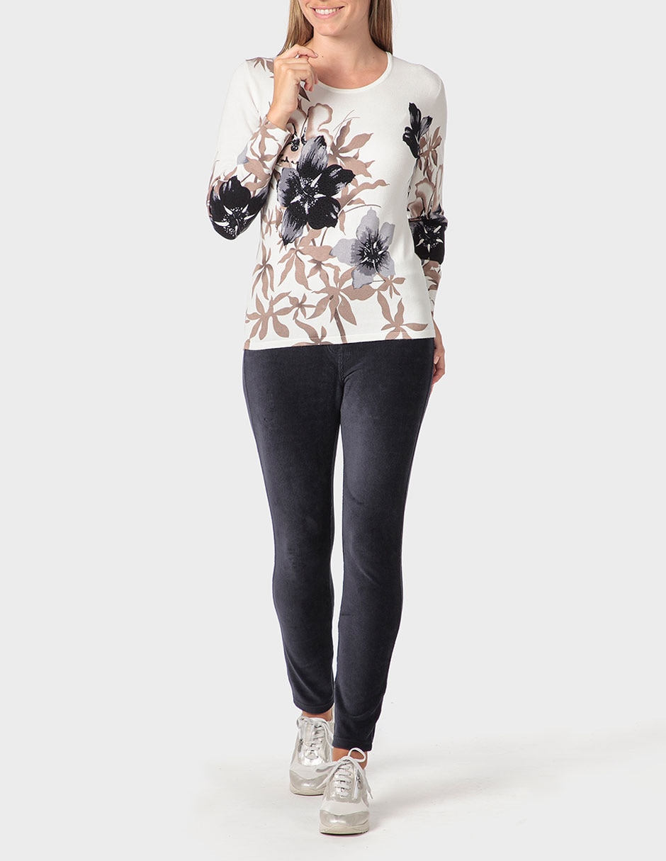 Suéter cuello redondo para mujer 5