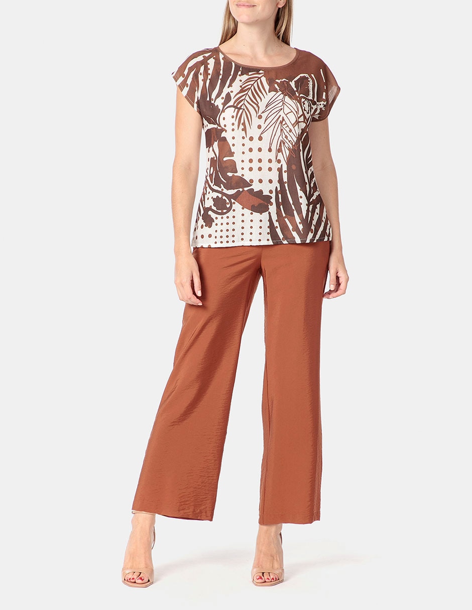 Pantalón relaxed Punt Roma amplio para mujer