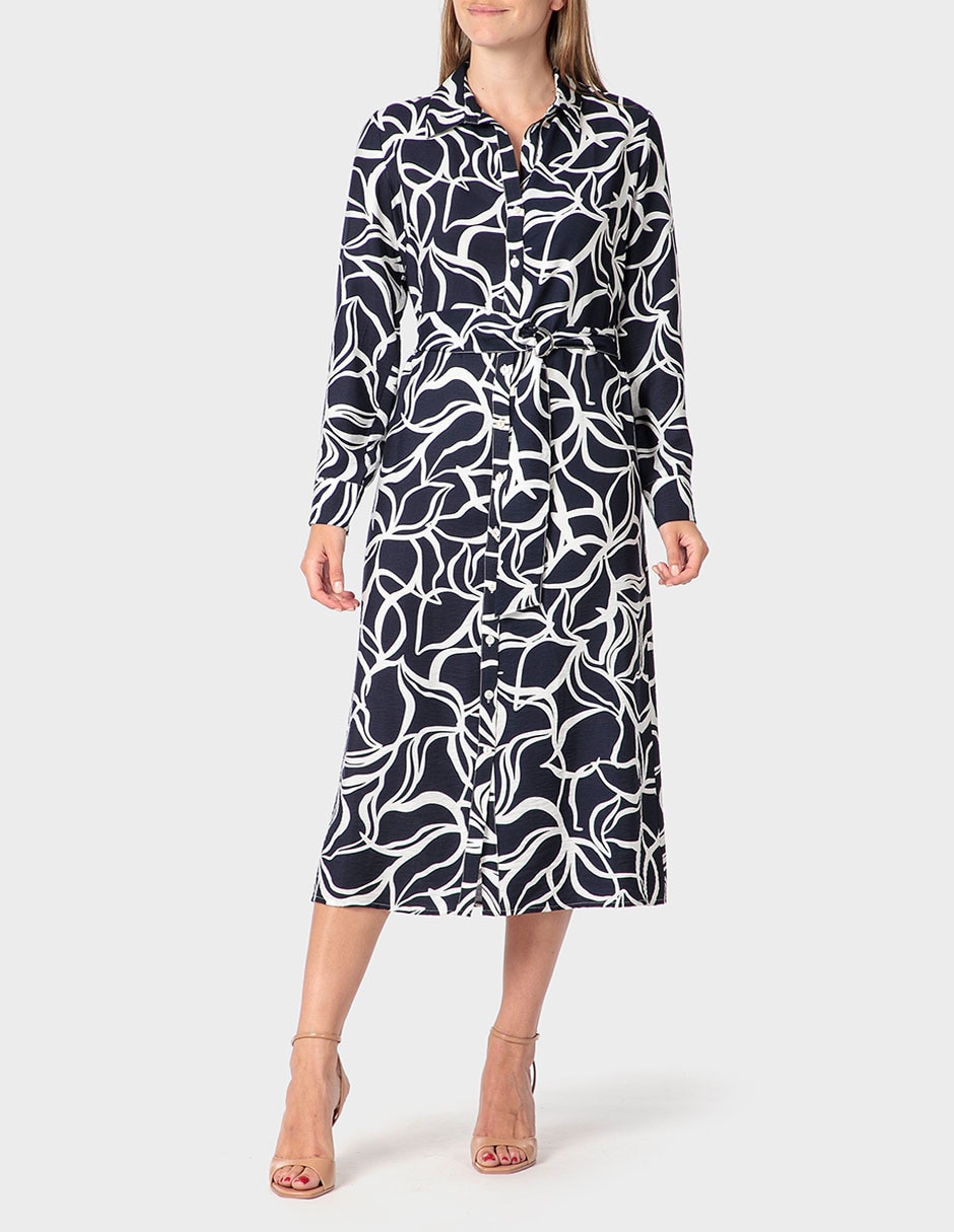 Vestido midi casual Punt Roma para mujer