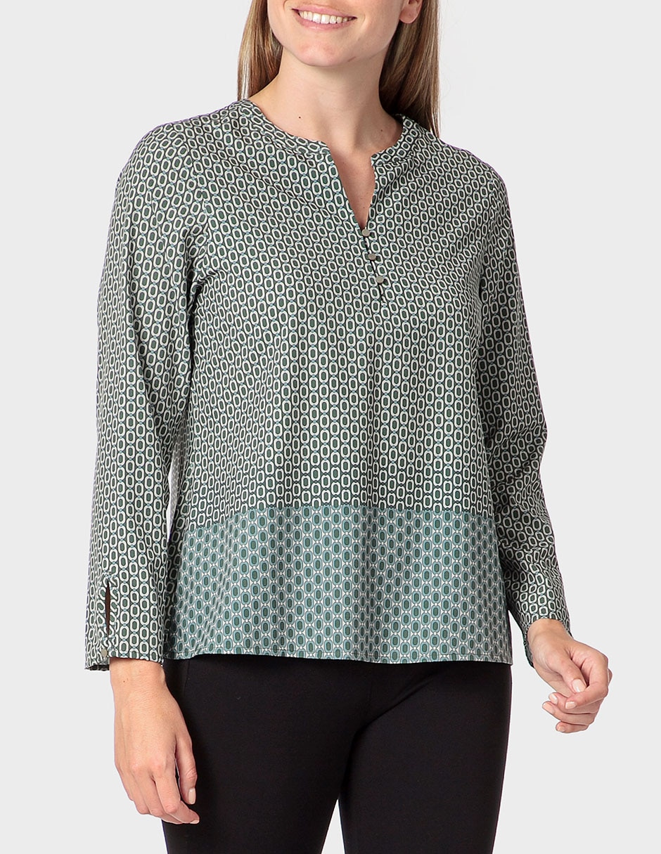 Playera manga larga cuello v para mujer Playera manga larga cuello v para mujer