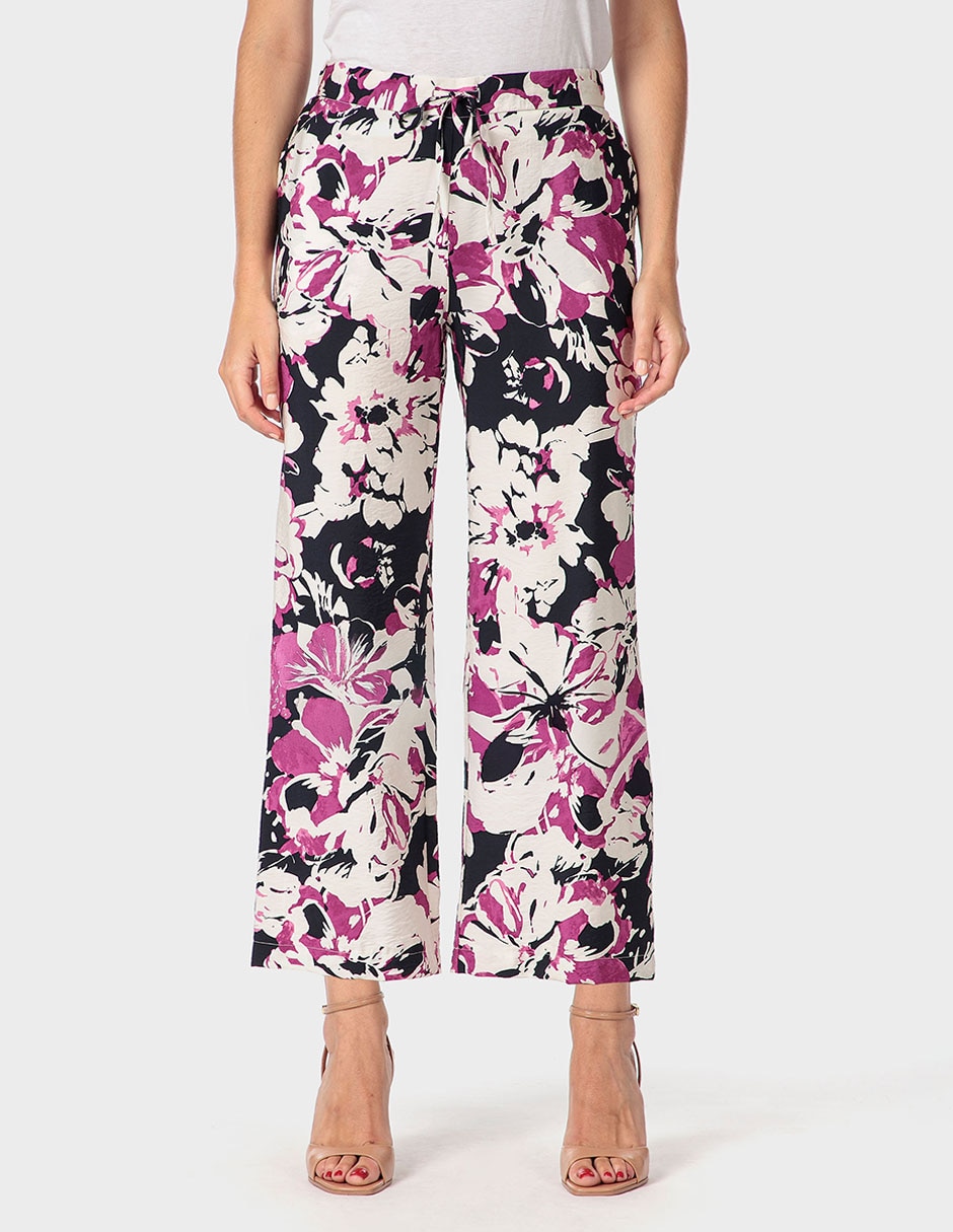 Pantalón coulotte Punt Roma straight para mujer