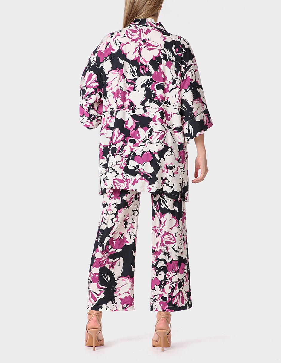 Pantalón coulotte Punt Roma straight para mujer