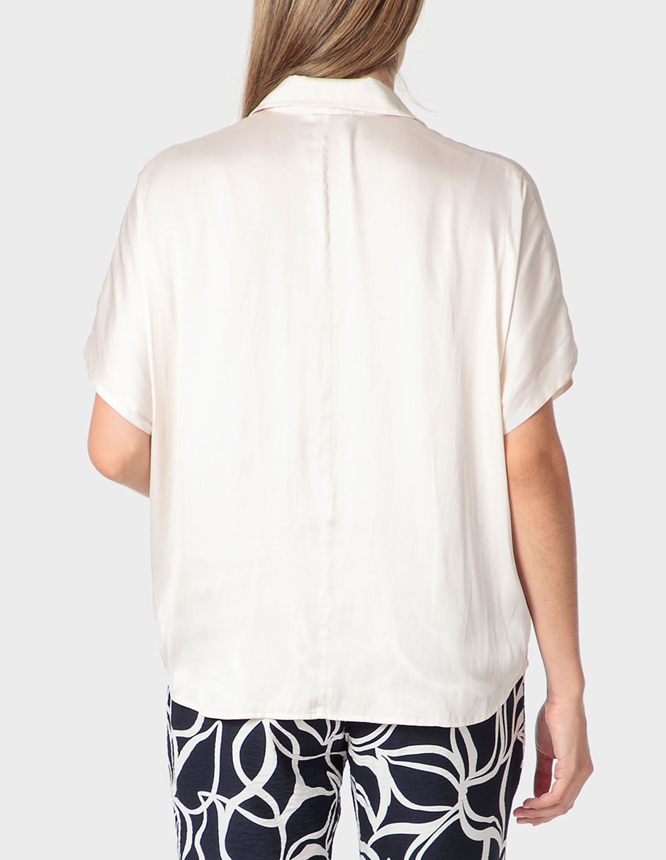 Blusa túnica Punt Roma manga corta para mujer