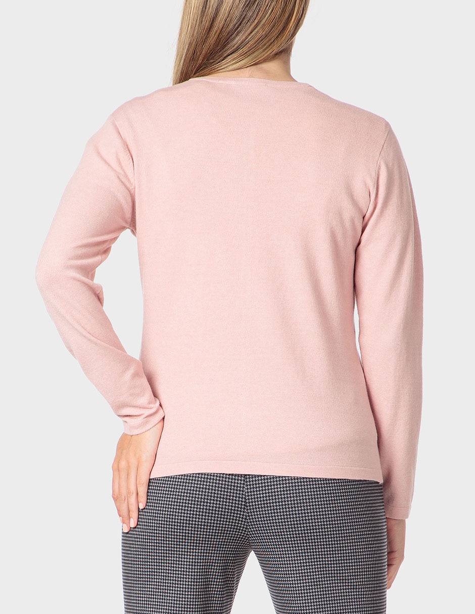 Suéter cuello redondo para mujer