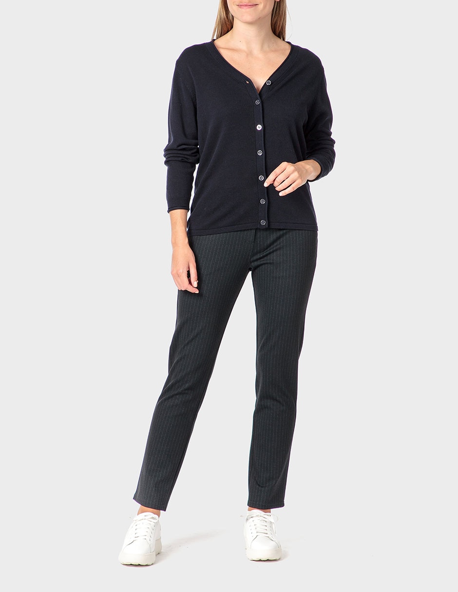 Suéter cuello v para mujer 5