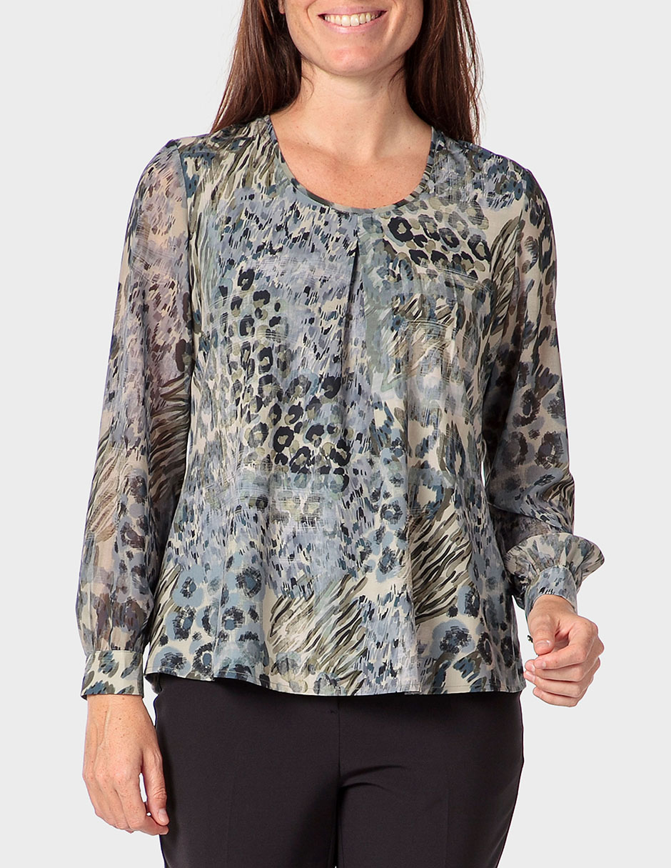Blusa manga larga para mujer 1