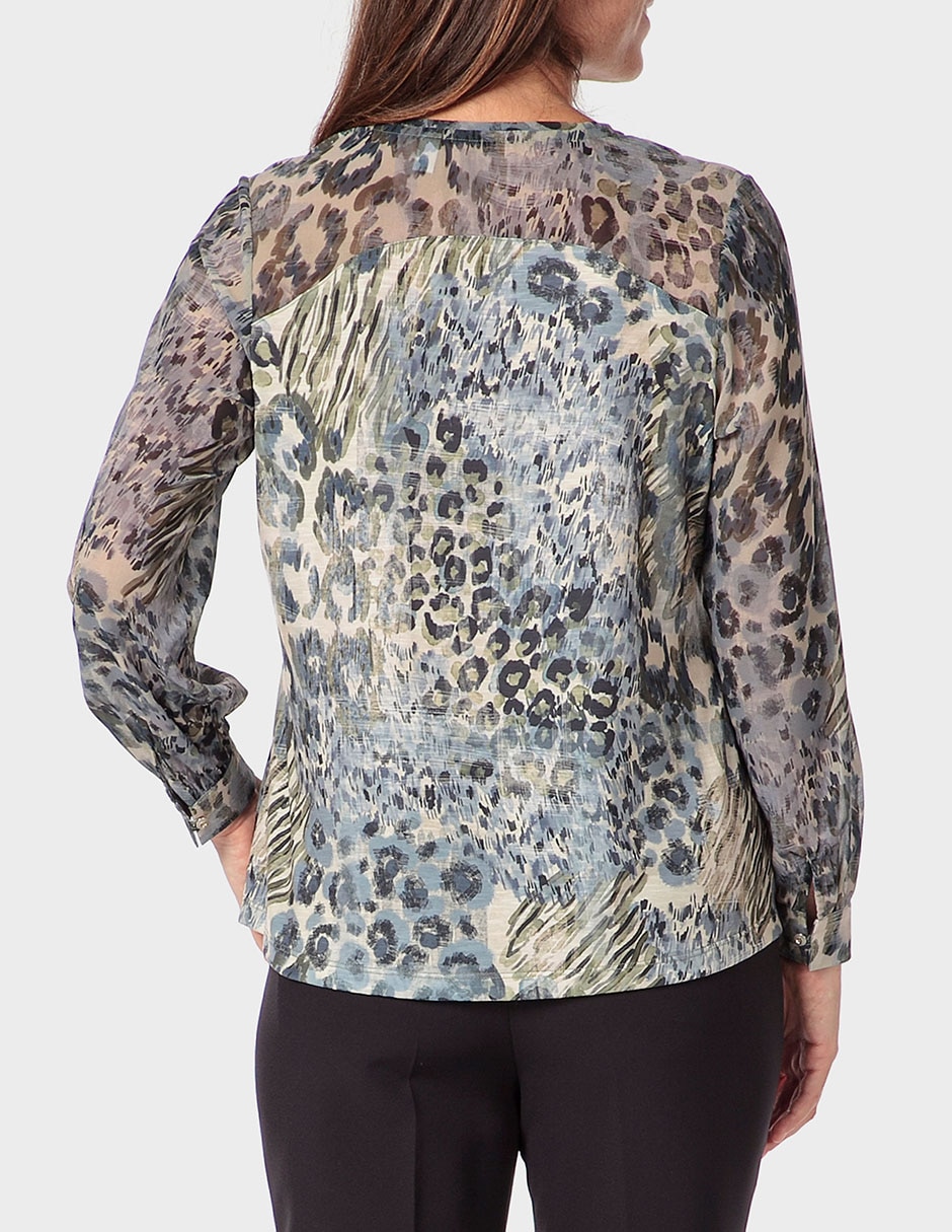 Blusa manga larga para mujer 4
