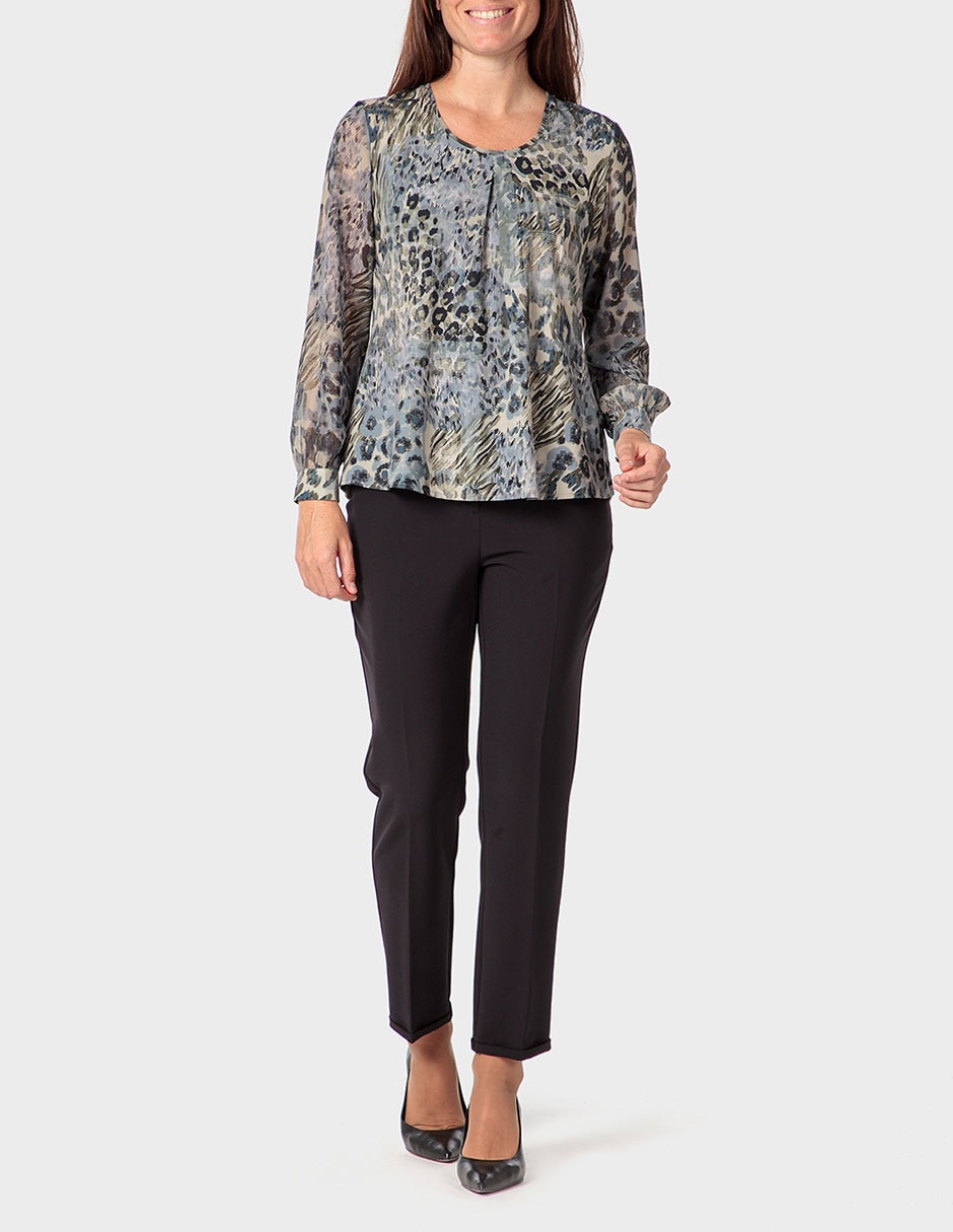 Blusa manga larga para mujer 5