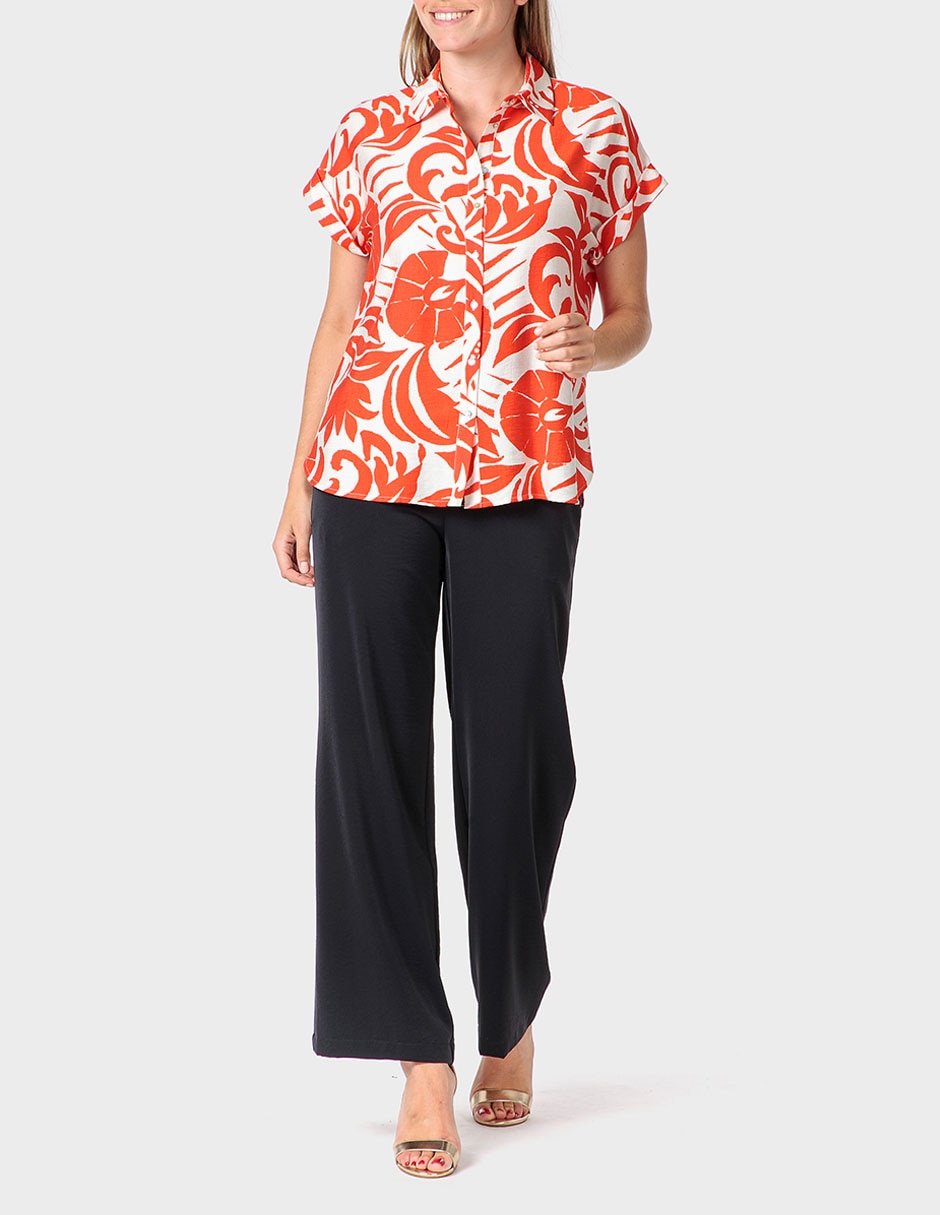 Blusa manga corta para mujer 5