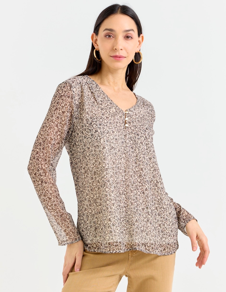 Playera manga larga mujer Playera manga larga mujer