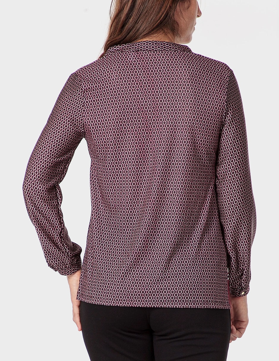 Blusa Punt Roma manga larga para mujer