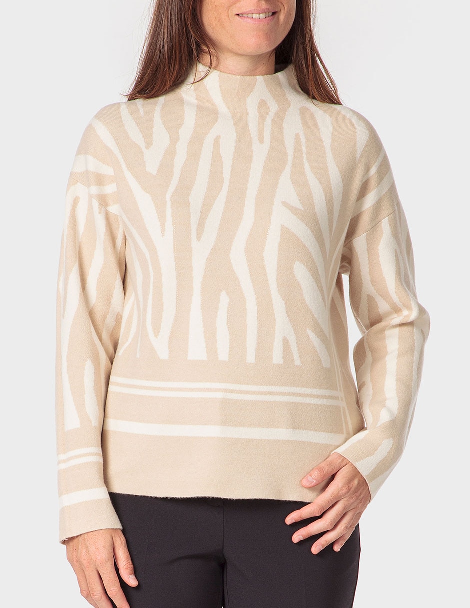 Suéter cuello alto para mujer