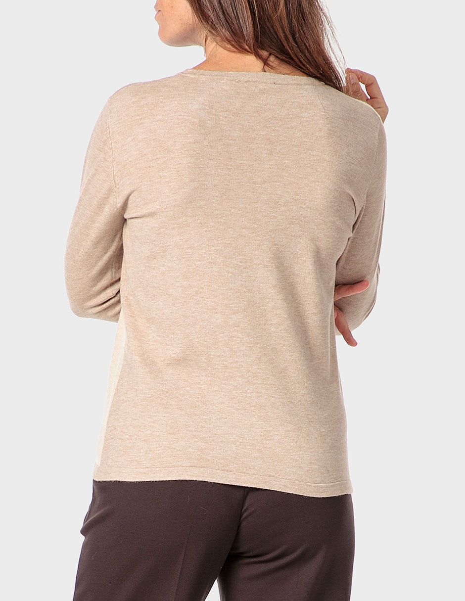 Suéter cuello redondo para mujer 4