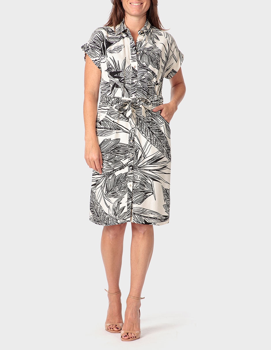 Vestido a la rodilla casual Punt Roma para mujer